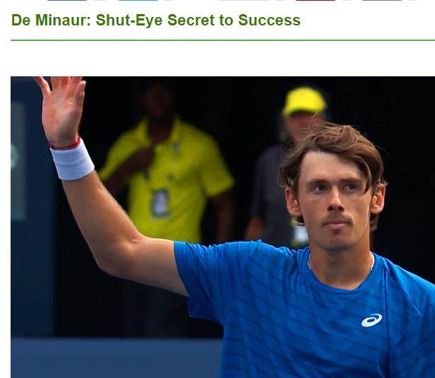 开云APP-德米纳尔杀入多伦多决赛 突破秘诀：午睡才是王道